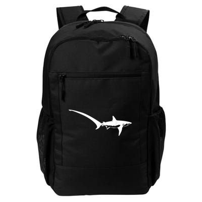 Thresher Shark Silhouette Simple Shark Design Backpack