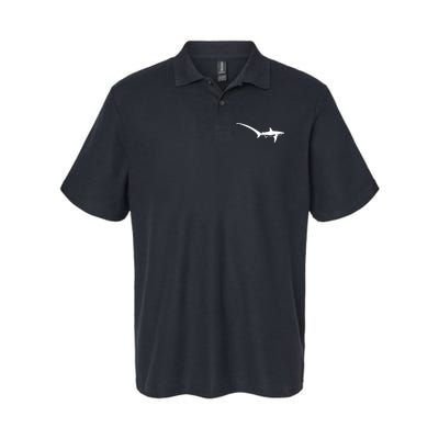 Thresher Shark Silhouette Simple Shark Design Polo