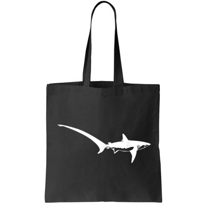 Thresher Shark Silhouette Simple Shark Design Bag