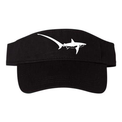 Thresher Shark Silhouette Simple Shark Design Visor