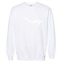 Thresher Shark Silhouette Simple Shark Design Garment-Dyed Sweatshirt