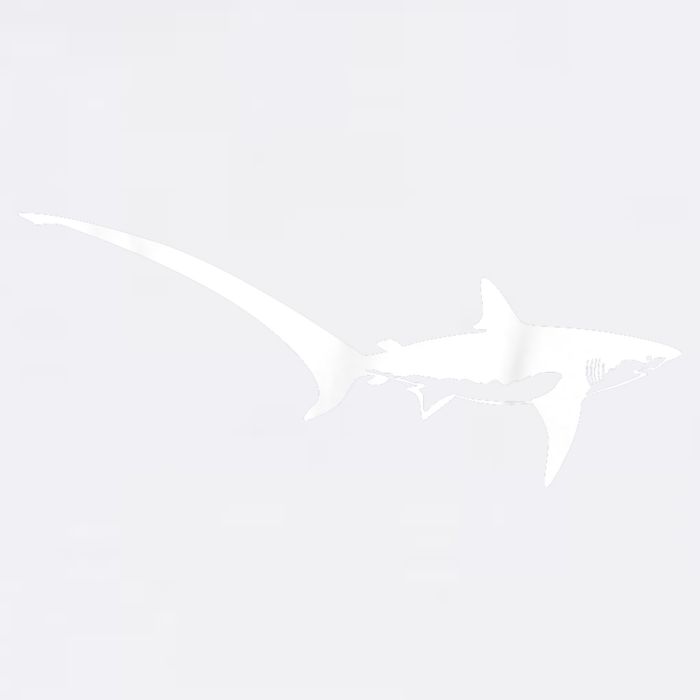 Thresher Shark Silhouette Simple Shark Design Garment-Dyed Sweatshirt