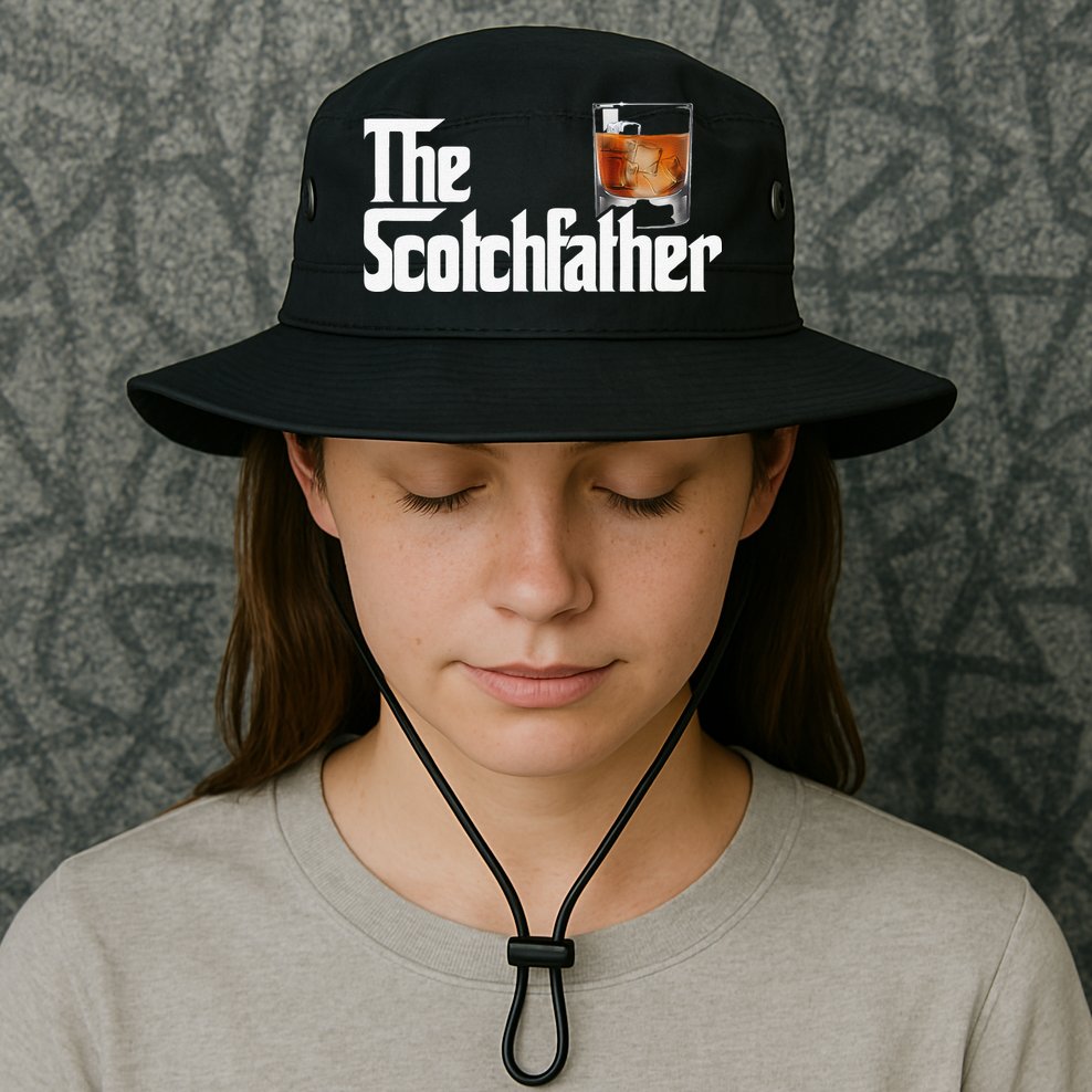 The Scotchfather Scotch Father Dad Fathers Day Drinking Bucket Hat
