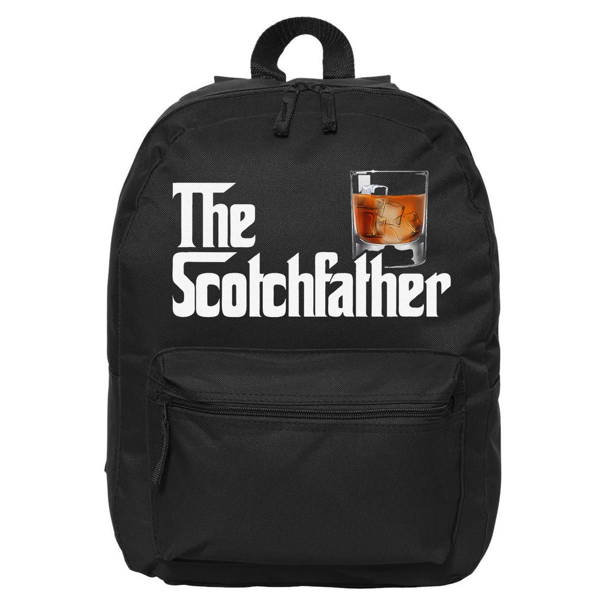 The Scotchfather Scotch Father Dad Fathers Day Drinking 16 in Basic Backpack
