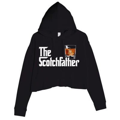 The Scotchfather Scotch Father Dad Fathers Day Drinking Crop Fleece Hoodie