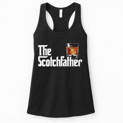 The Scotchfather Scotch Father Dad Fathers Day Drinking Womens Tank Top