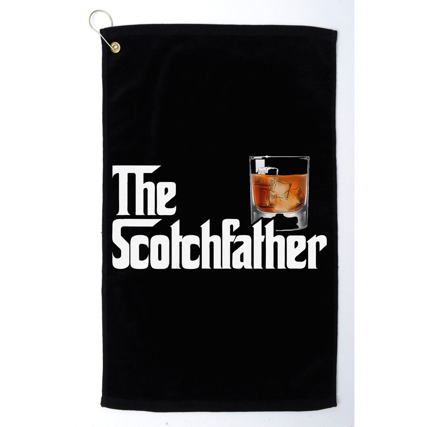 The Scotchfather Scotch Father Dad Fathers Day Drinking Golf Towel