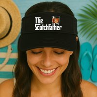 The Scotchfather Scotch Father Dad Fathers Day Drinking Visor
