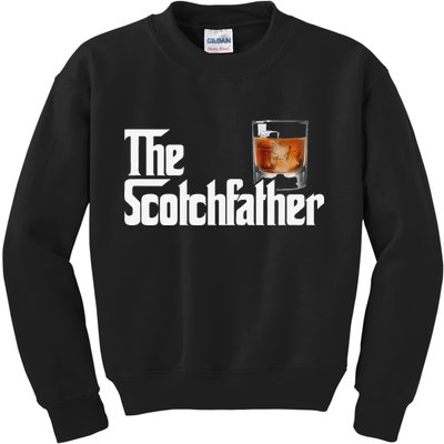 The Scotchfather Scotch Father Dad Fathers Day Drinking Kids Sweatshirt