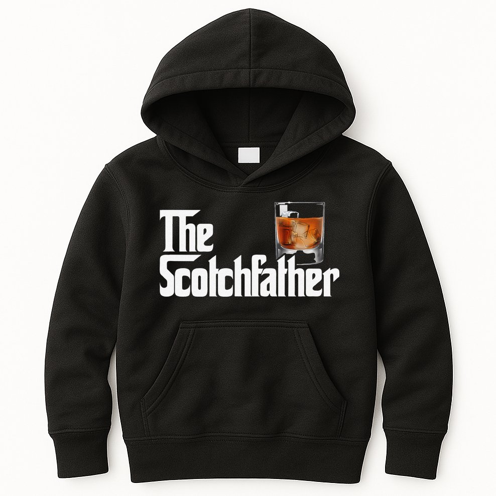The Scotchfather Scotch Father Dad Fathers Day Drinking Kids Hoodie