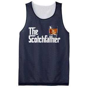 The Scotchfather Scotch Father Dad Fathers Day Drinking Mesh Reversible Basketball Jersey Tank