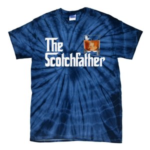 The Scotchfather Scotch Father Dad Fathers Day Drinking Tie-Dye T-Shirt