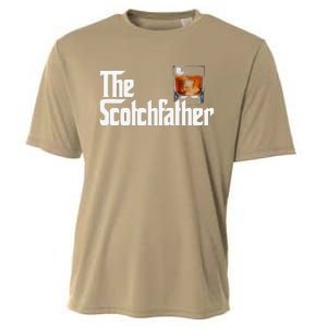 The Scotchfather Scotch Father Dad Fathers Day Drinking Cooling Performance Crew T-Shirt