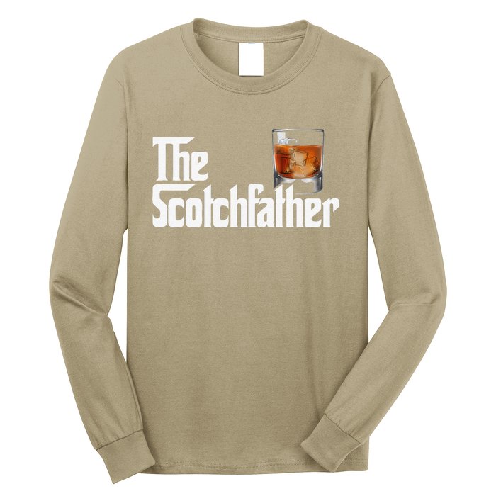 The Scotchfather Scotch Father Dad Fathers Day Drinking Long Sleeve Shirt