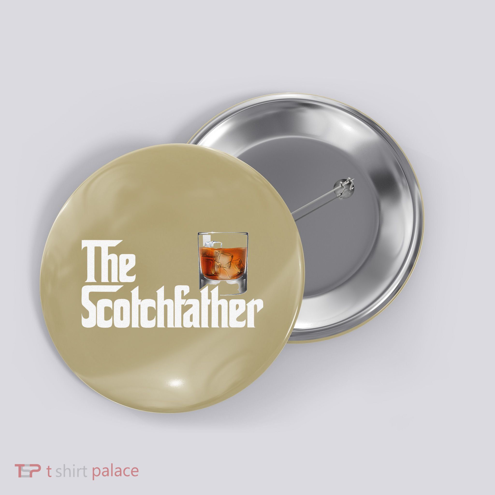 The Scotchfather Scotch Father Dad Fathers Day Drinking Button