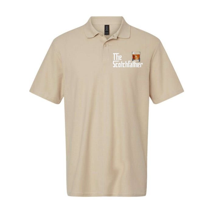 The Scotchfather Scotch Father Dad Fathers Day Drinking Softstyle Adult Sport Polo