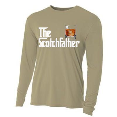 The Scotchfather Scotch Father Dad Fathers Day Drinking Cooling Performance Long Sleeve Crew