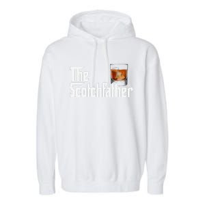 The Scotchfather Scotch Father Dad Fathers Day Drinking Garment-Dyed Fleece Hoodie