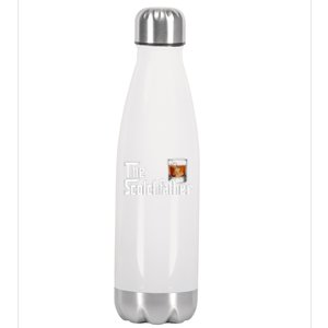 The Scotchfather Scotch Father Dad Fathers Day Drinking Stainless Steel Insulated Water Bottle