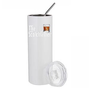 The Scotchfather Scotch Father Dad Fathers Day Drinking Stainless Steel Tumbler