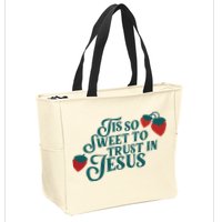 Tis So Sweet To Trust In Jesus Zip Tote Bag
