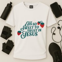 Tis So Sweet To Trust In Jesus Cooling Performance Crew T-Shirt