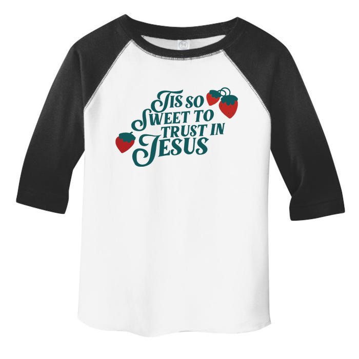 Tis So Sweet To Trust In Jesus Toddler Fine Jersey T-Shirt