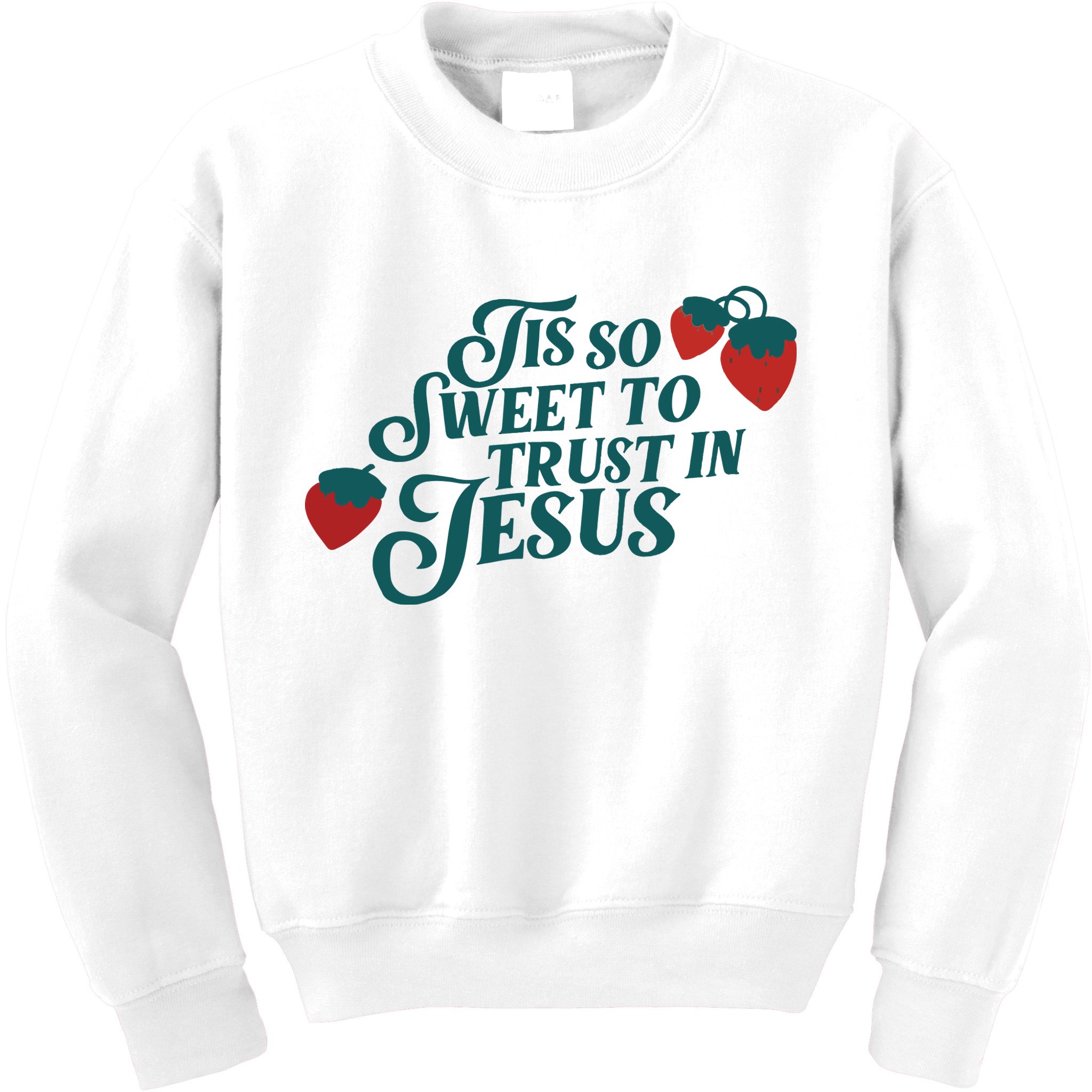 Tis So Sweet To Trust In Jesus Kids Sweatshirt