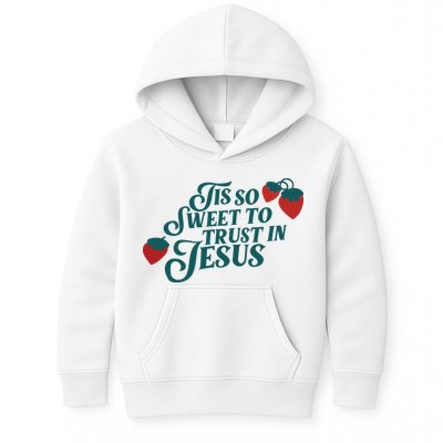Tis So Sweet To Trust In Jesus Kids Hoodie