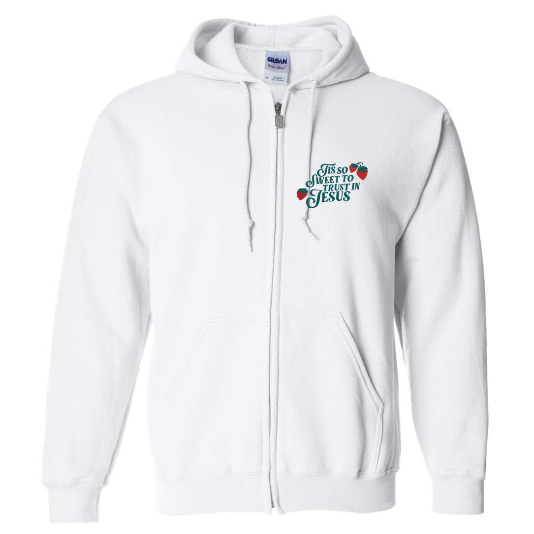Tis So Sweet To Trust In Jesus Full Zip Hoodie
