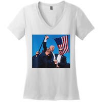 Trump Shot Shooter Trump Shooting Trump 2024 Make Me Women's V-Neck T-Shirt