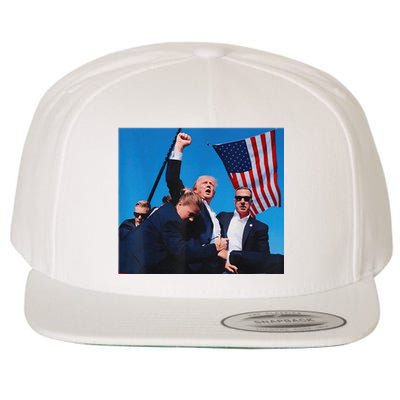 Trump Shot Shooter Trump Shooting Trump 2024 Make Me Wool Snapback Cap