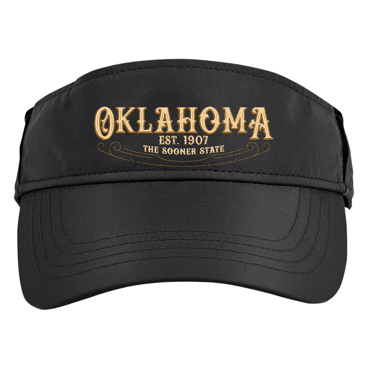 The Sooner State Oklahoma Adult Drive Performance Visor