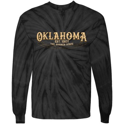 The Sooner State Oklahoma Tie-Dye Long Sleeve Shirt