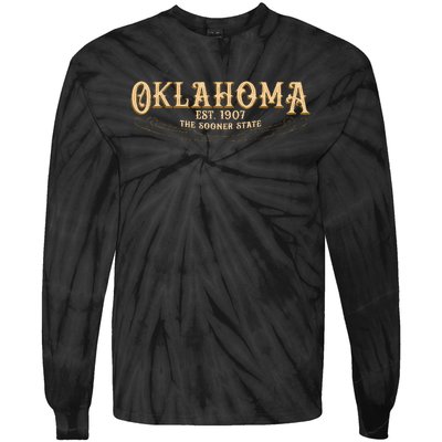 The Sooner State Oklahoma Tie-Dye Long Sleeve Shirt