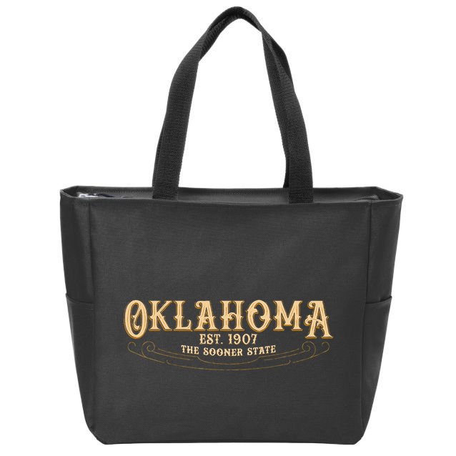The Sooner State Oklahoma Zip Tote Bag