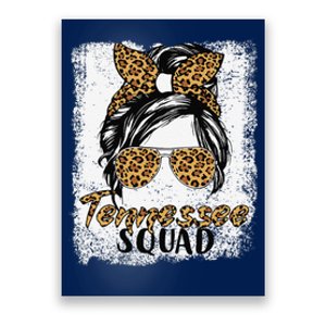 Tennessee Squad Summer Girl Trip 2024 Messy Bun Leopard Poster