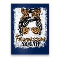 Tennessee Squad Summer Girl Trip 2024 Messy Bun Leopard Poster