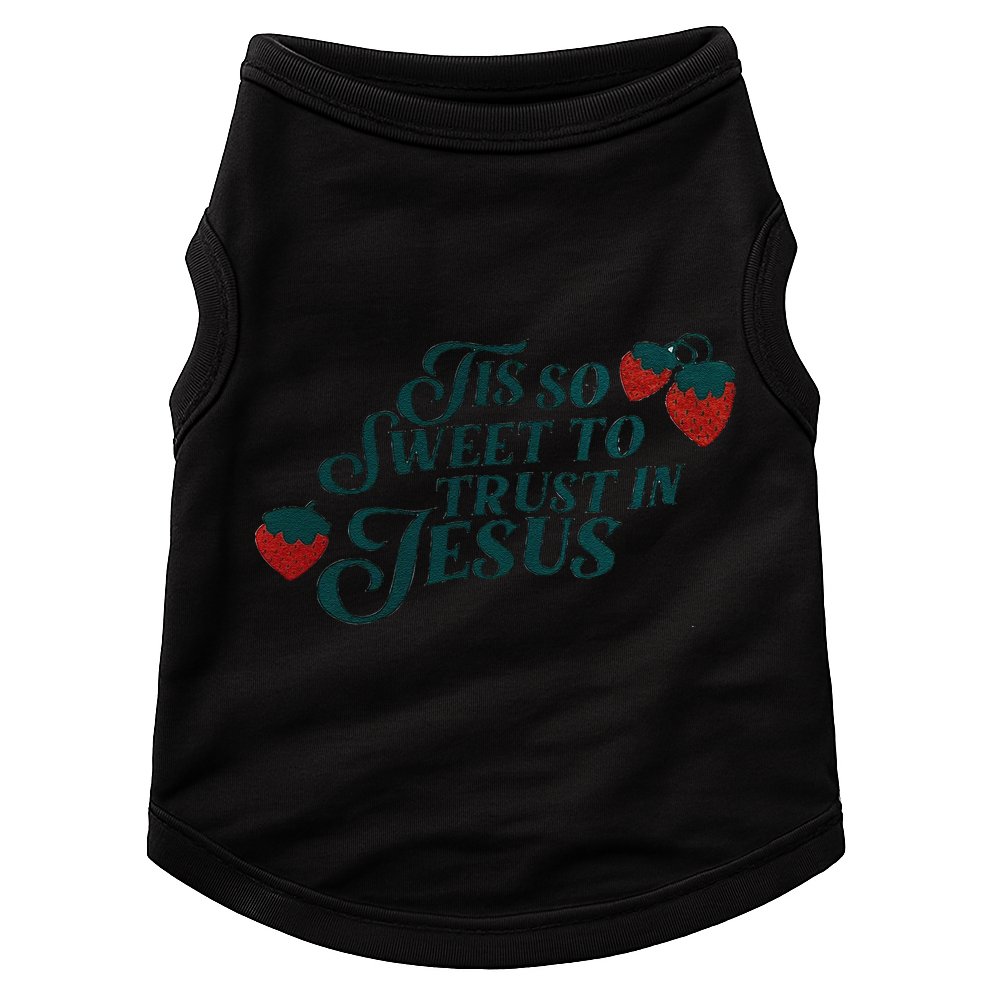Tis So Sweet To Trust In Jesus Doggie Tank