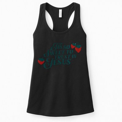 Tis So Sweet To Trust In Jesus Womens Tank Top