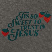 Tis So Sweet To Trust In Jesus Cotton Canvas Backpack