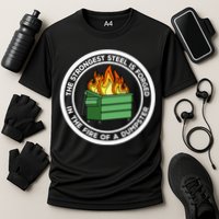 The Strongest Steel Is Forged In The Fire Of A Dumpster Cooling Performance Crew T-Shirt