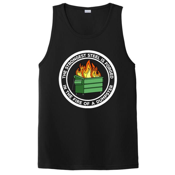 The Strongest Steel Is Forged In The Fire Of A Dumpster PosiCharge Competitor Tank