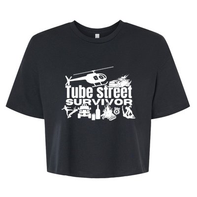 Tube Street Survivor Bella+Canvas Jersey Crop Tee