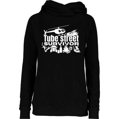 Tube Street Survivor Womens Funnel Neck Pullover Hood