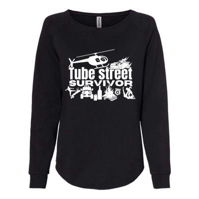 Tube Street Survivor Womens California Wash Sweatshirt