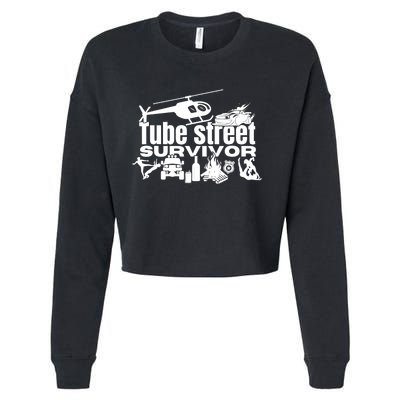 Tube Street Survivor Cropped Pullover Crew