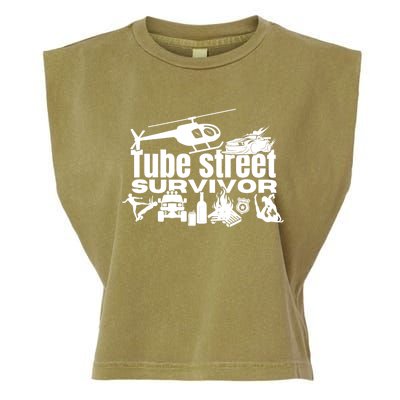 Tube Street Survivor Garment-Dyed Women's Muscle Tee