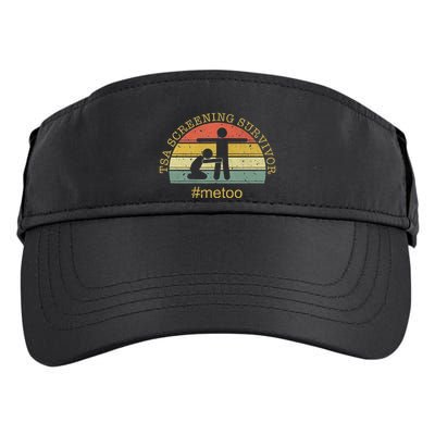 Tsa Screening Survivor Metoo Funny Humour Gag Adult Adult Drive Performance Visor
