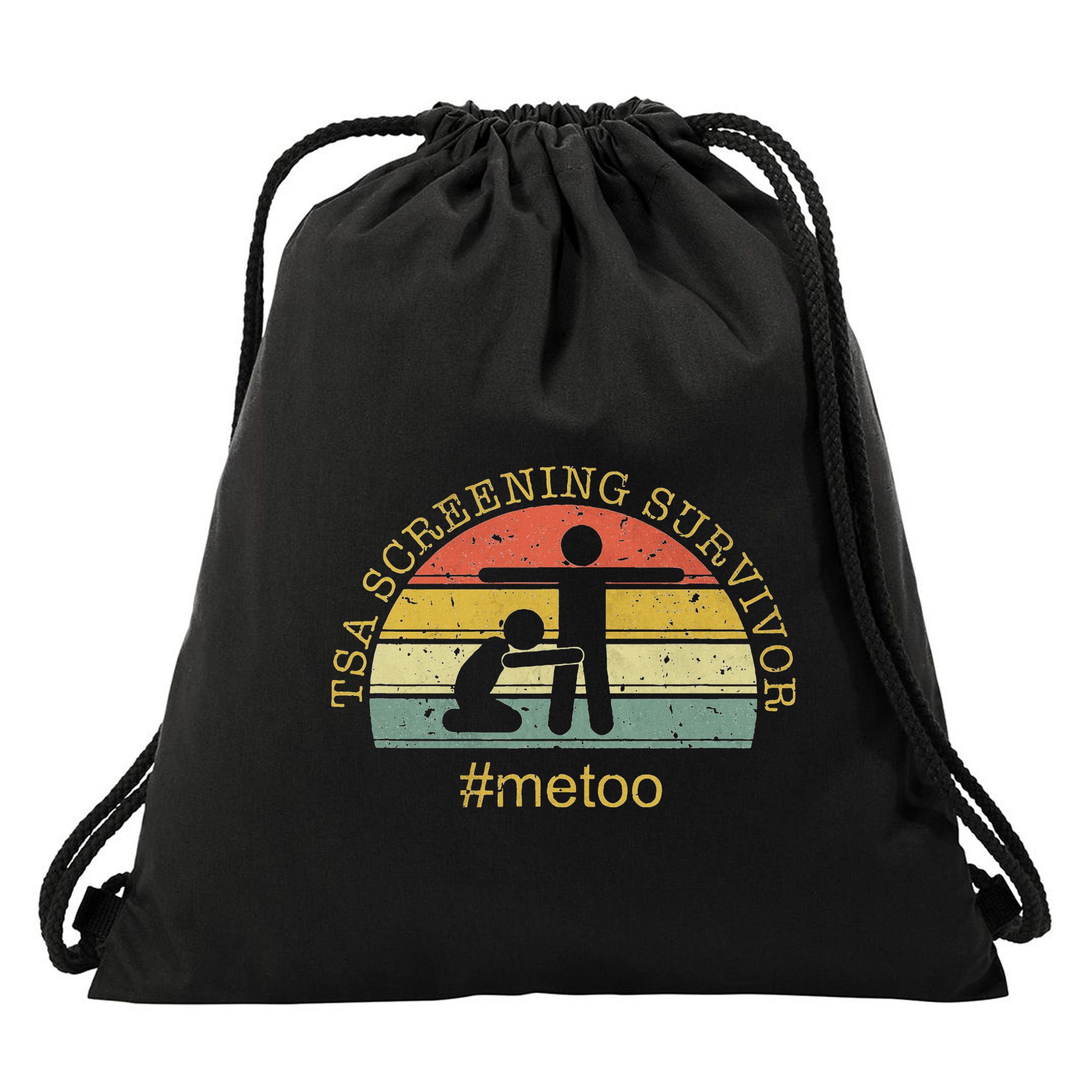 Tsa Screening Survivor Metoo Funny Humour Gag Adult Drawstring Bag